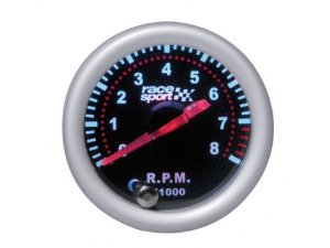 WSKAŹNIK OBROTÓW OBROTOMIERZ 52MM BENZYN 7 KOLORÓW