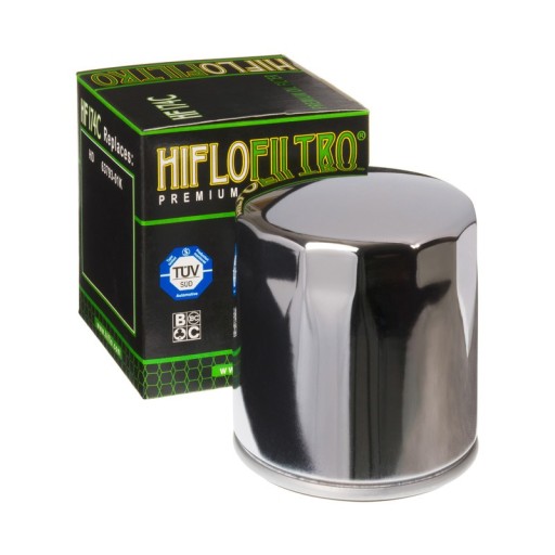 HILFO Filtr oleju HF174C chrom HARLEY DAVIDSON