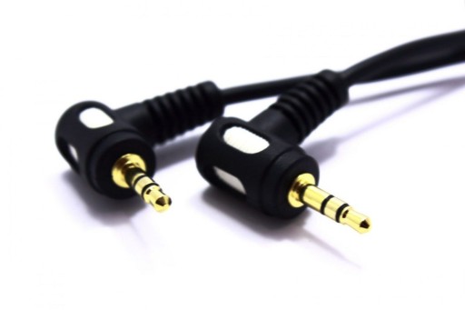 KABEL AUDIO AUX MINI JACK 3,5MM KĄTOWY VITALCO 1M