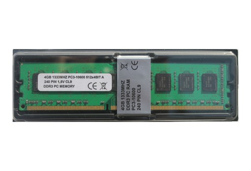 4GB 1333MHZ PAMIĘĆ RAM DDR3 DIMM PC3-10600 DO AMD