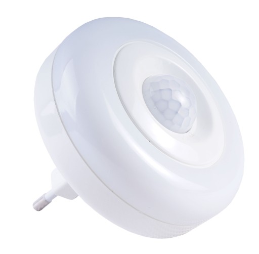 LAMPKA LAMPA NOCNA 230V LED Z CZUJNIKIEM RUCHU 1W