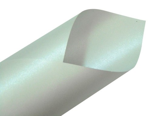 Papier ozdobny perłowy Sirio Ice White biały230g