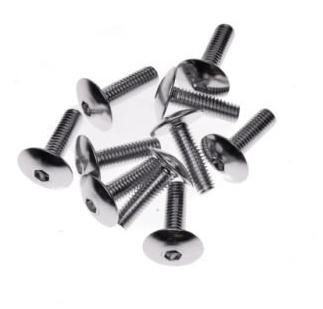 ŚRUBA OWIEWKI M6 ALUMINIOWA 6X20 SREBRNA