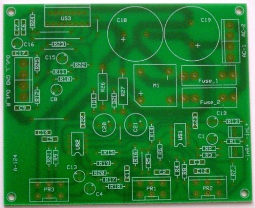 A-124pcb. Płytka wzmacniacza mocy LM4766