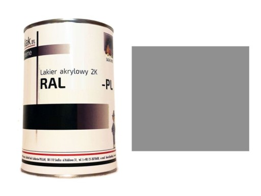 Lakier Akrylowy 2K RAL 7045 SZARY Telegrey 1 - 4 L