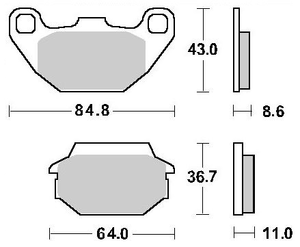 Klocki hamulcowe KYMCO MXER MXU 50 125 150