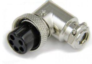 Wtyk mikrofonu mikrofonowy CB 5pin kąt kątowy(2633