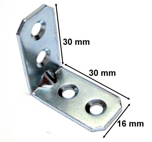 KĄTOWNIK MONTAŻOWY Z PRZETŁOCZENIEM 30x30x16 10szt