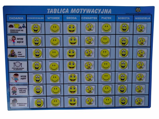 Magnetyczna Tablica Motywacyjna Wesołe Buźki