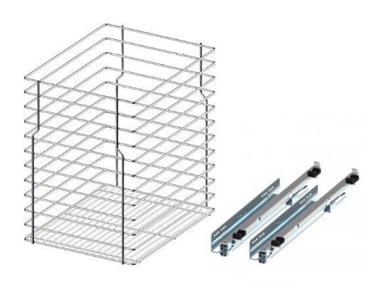 CARGO MULTI DOLNE JEDNOPOZIOMOWE 300 CHROM Hettich