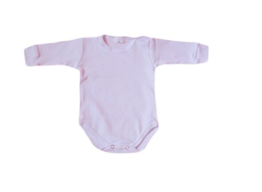 BIAŁE BAWEŁNIANE BODY DŁUGI RĘKAW CHRZEST R.74