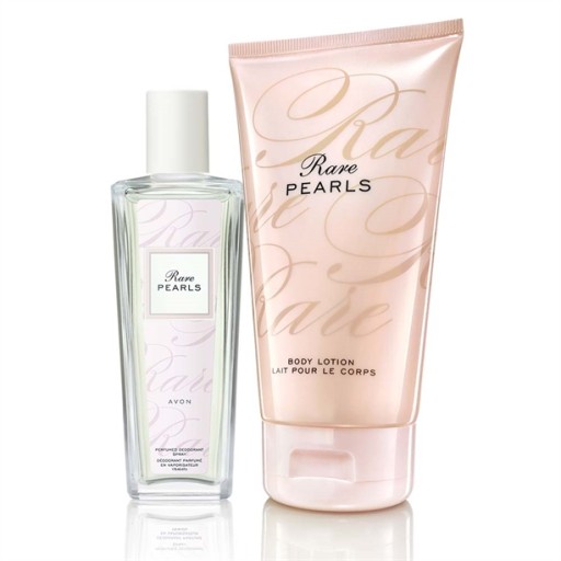 ZESTAW RARE PEARLS SPRAY 75 ml + BALSAM 150ml AVON