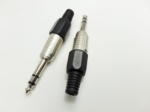 wtyk duży jack 6,3mm stereo na kabel