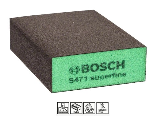 BOSCH S471 gąbka szlifierska bardzo drobna 69x97x26mm