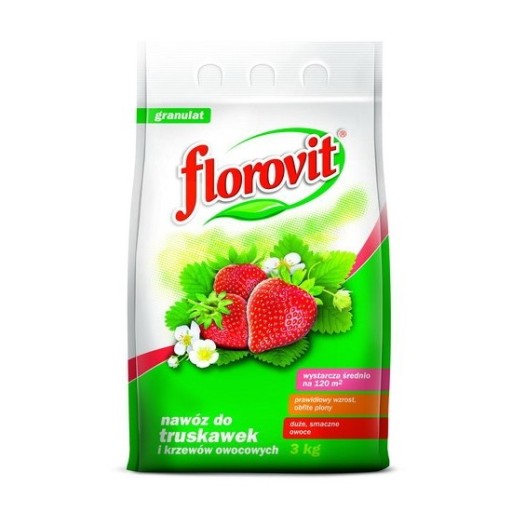 FLOROVIT DO TRUSKAWEK POZIOMEK 3KG NAWÓZ MINERALNY