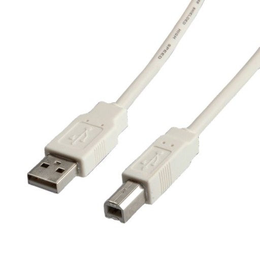 KABEL USB 2.0 TYP A M - B M 1.8M SZARY DO DRUKAREK