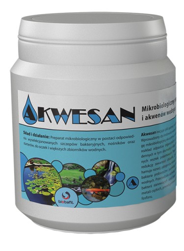 AKWESAN 150 g BAKTERIE DO OCZEK WODNYCH STOP GLON