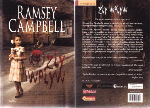 ZŁY WPŁYW / RAMSEY CAMPBELL horror.