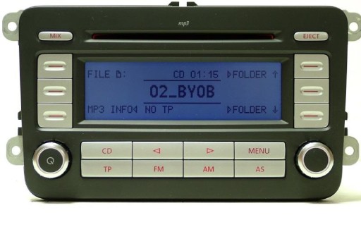 RADIO VW RCD300 MP3 GOLF PASSAT CADDY TOURAN JETTA
