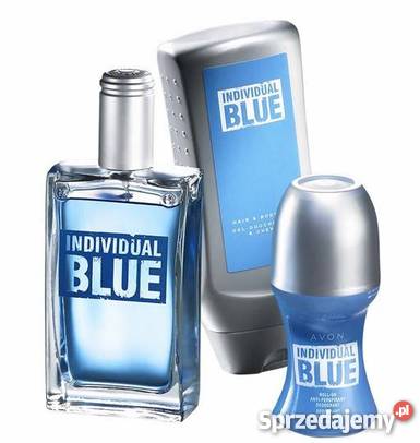 AVON ZESTAW INDYVIDUAL BLUE WODA KULKA ZEL TOREBKA