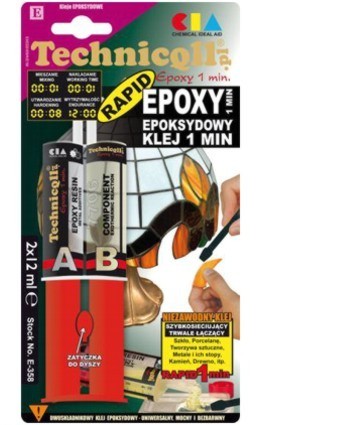 EPOKSYDOWY KLEJ BEZBARWNY 2x12ml - Technicqll