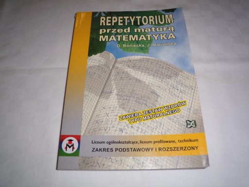 MATEMATYKA MATURA REPETYTORIUM PRZED MATURĄ U1077