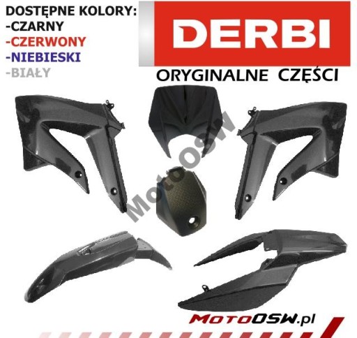 DERBi Senda 2011-16 plastiki owiewki ORYGINALNE