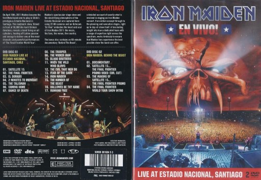 Iron Maiden EN VIVO! 2DVD Wyd.zachodnie METALBOX