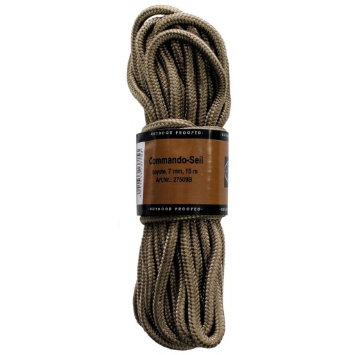 LINKA PARACORD 7 MM. 15 METRÓW COYOTE