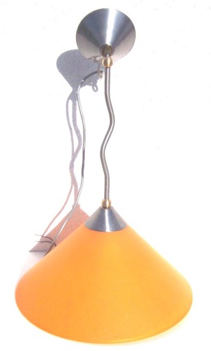 Lampa wisząca sufitowa regulowana, metal+ plastik