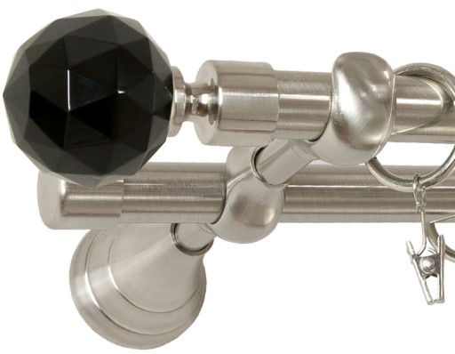 KARNISZ CRYSTAL 280 cm PODWÓJNY 2,8 karnisze fi 19