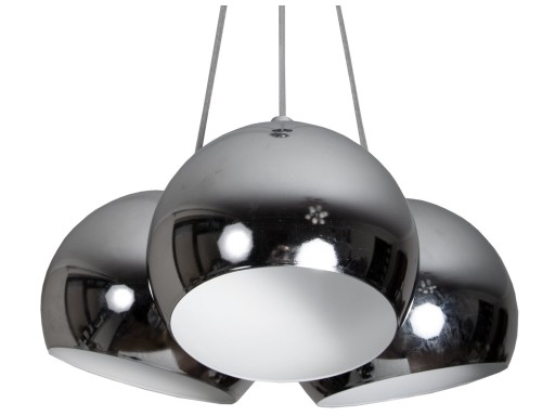 LAMPA WISZĄCA ŻYRANDOL BALL CHROM ORBITA KULA FI18