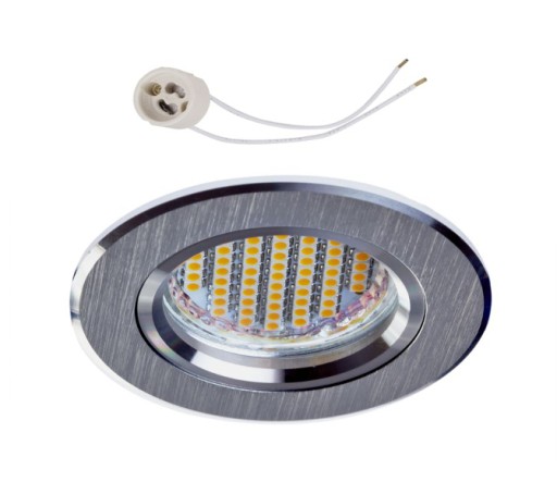 Oprawa sufitowa halogen do LED 230V GU10 CT82 ALU