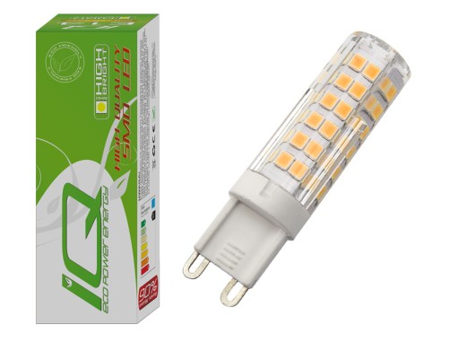 ŻARÓWKA G9 75 SMD LED 2835 6W=50W 639LM CIEPŁA