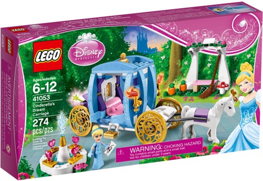 LEGO DISNEY 41053 KARETA KOPCIUSZKA KOPCIUSZEK 24H