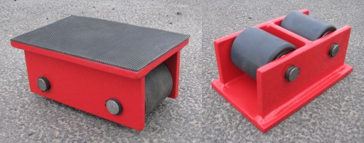 Wózek 2k transportowy do transportu maszyn Rolki