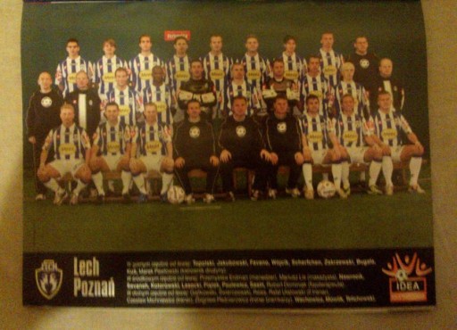 Liga polska Plakat - LECH POZNAŃ wiosna 2005