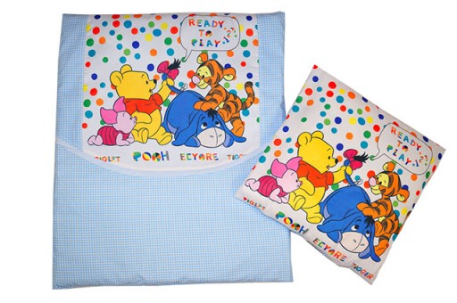 DISNEY KUBUŚ POŚCIEL DO WÓZKA I KOŁYSKI 4-el.