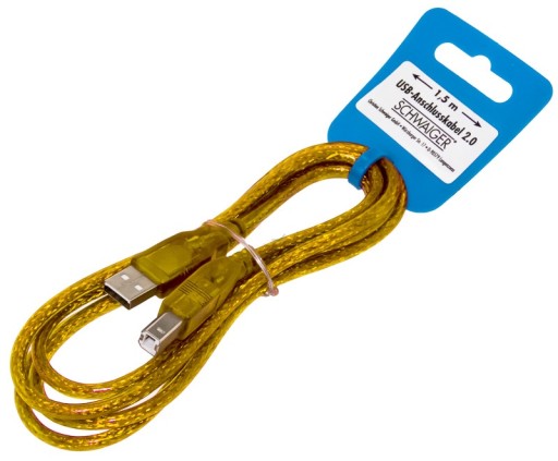 KABEL USB 2.0 A-B 1.5m SCHWAIGER DRUKARKA/SKANER