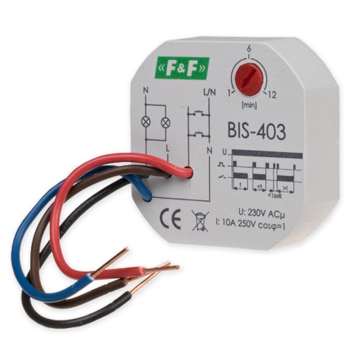 PRZEKAŹNIK BISTABILNY WYŁ CZAS Ø60 F&F BIS-403