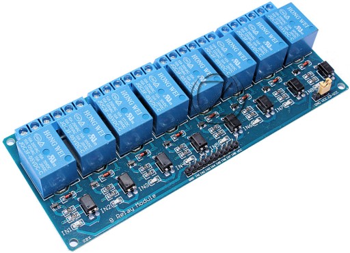 PRZEKAŹNIK 8-KANAŁOWY MODUŁ 5V AVR ARDUINO ARM 10A