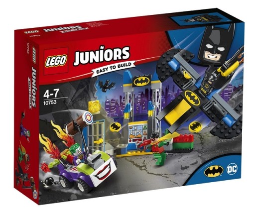 LEGO 10753 JUNIORS ATAK JOKERA NA JASKINIĘ BATMANA