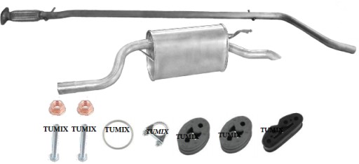 RURA TŁUMIK KOŃCOWY FIAT PUNTO II 1.2 BENZYNA