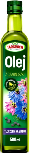 TARGROCH Olej z czarnuszki zimnotłoczony 500ml