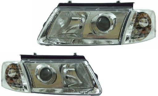 VW PASSAT B5 2 LAMPY REFLEKTORY D2S+H7 XENON KPL