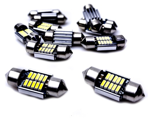 Żarówka rurkowa 10 LED C5W C10W rurka Can Bus 31mm