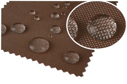 MATERIAŁ WODOODPORNY NA ZEWNĄTRZ TEFLON- BRĄZOWY