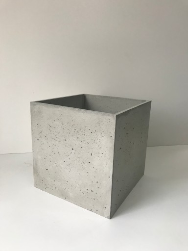 Donica betonowa Box 50x50x50 Szary, impregnacja