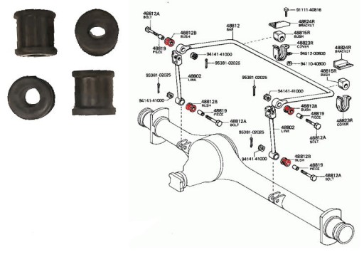 DRĄŻEK STABILIZATORA TOYOTA LAND CRUISER BJ45 FJ45