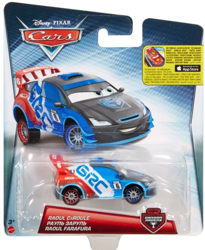 RAOUL CAROULE CARBON RACERS Auta Cars 1:55 Mattel